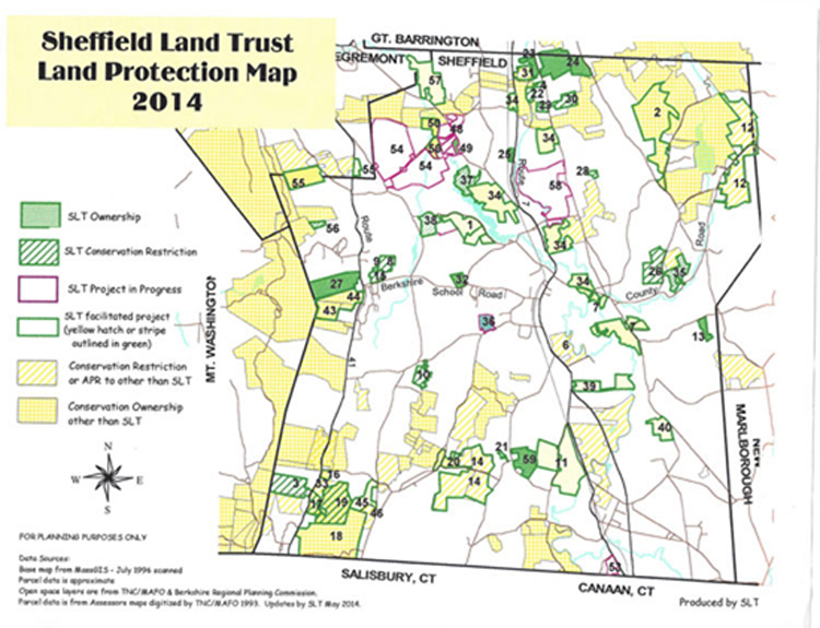 Sheffield Land Trust Conservation Map